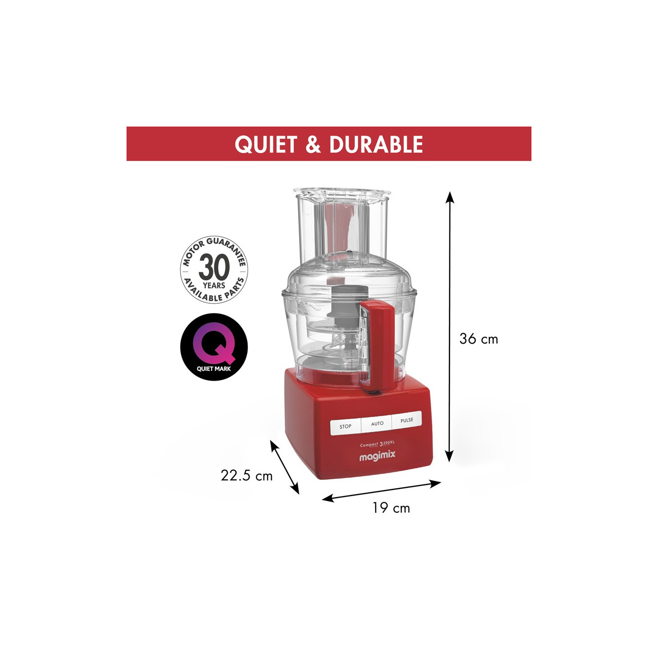 3200XL Food Processor Magimix Multifunction Satin