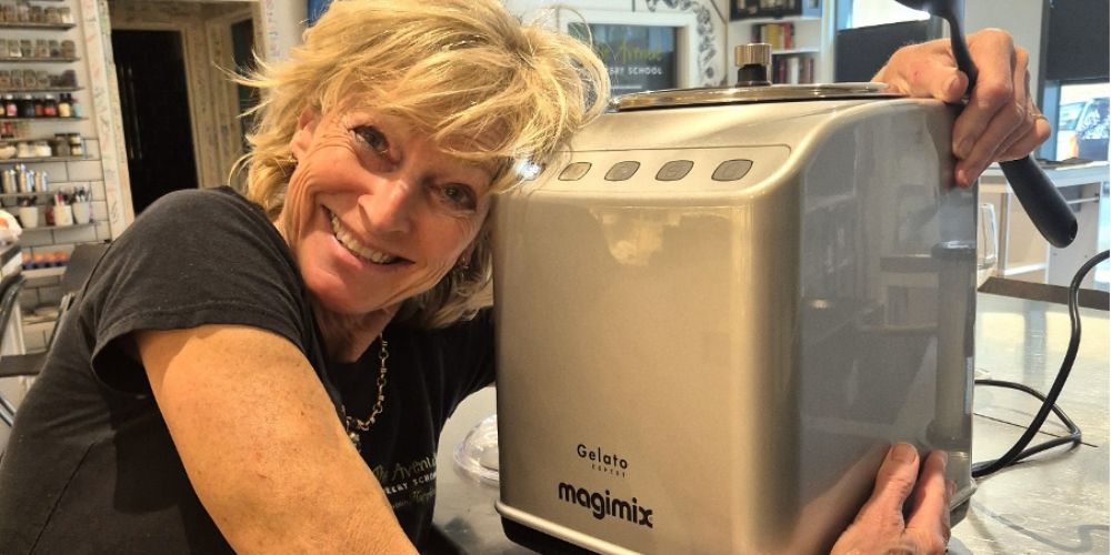 The Avenue Cookery School's Diana Horsford with her much-loved Magimix Gelato Expert